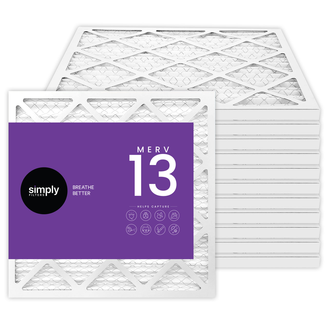 13x20x1 (Exact) Merv 13 Pleated Air Filter