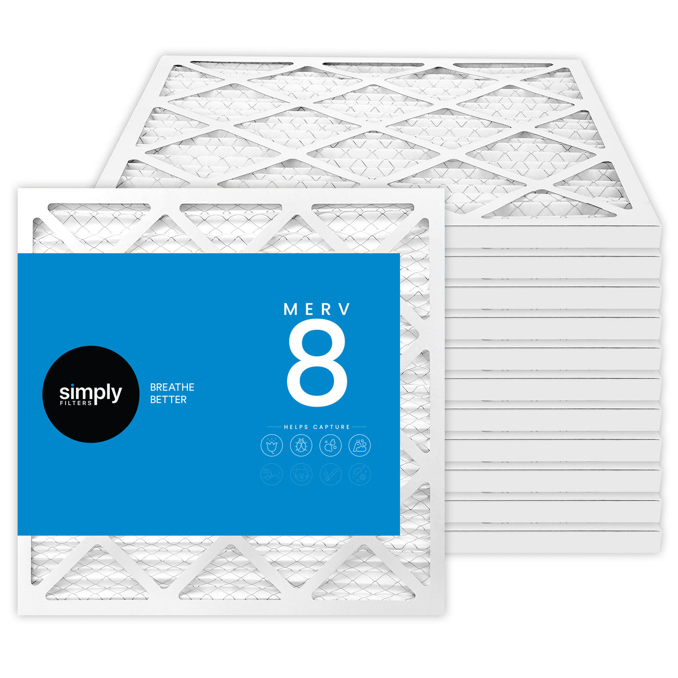 10x10x1 (Exact) Merv 8 Pleated Air Filter